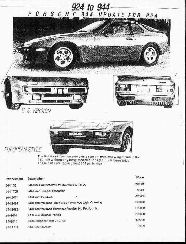 porsche 924928944968 Catalogue